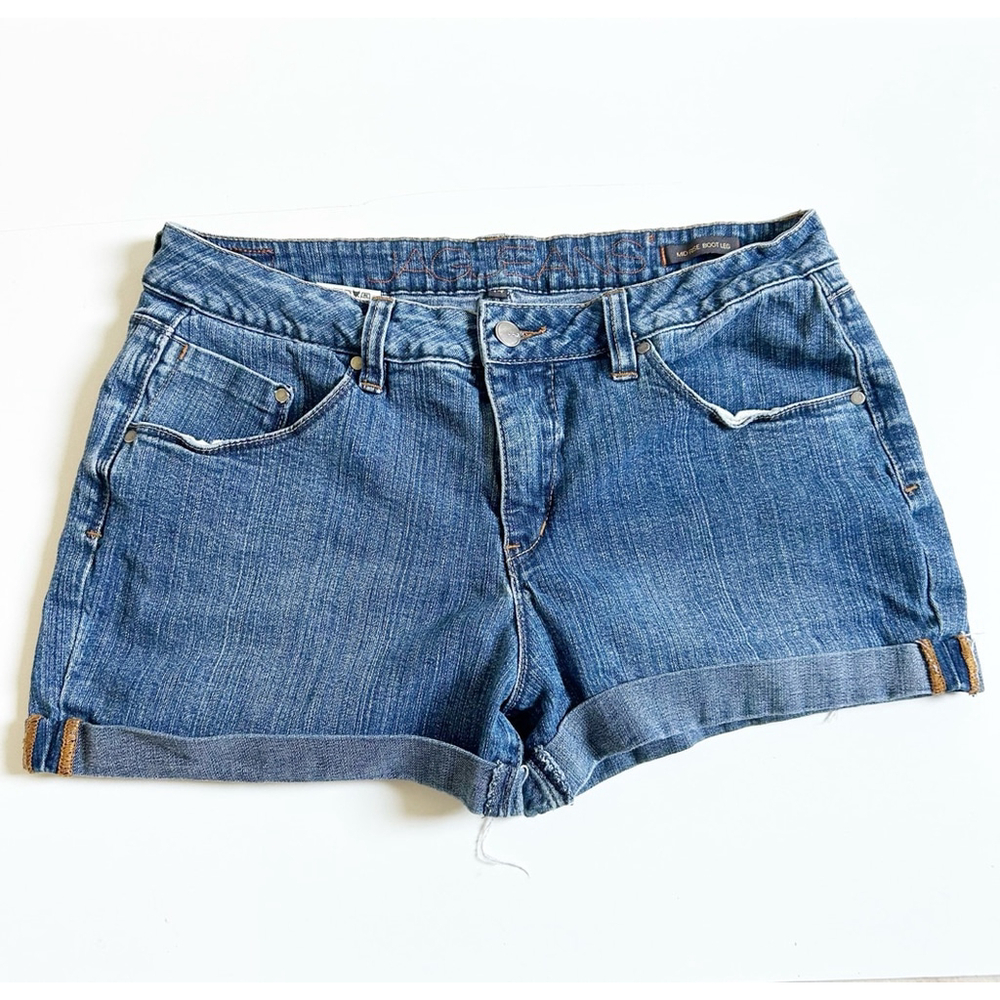 JAG Jeans Blue Denim Shorts Size 14 Blue Stretch Spring/Summer Casual